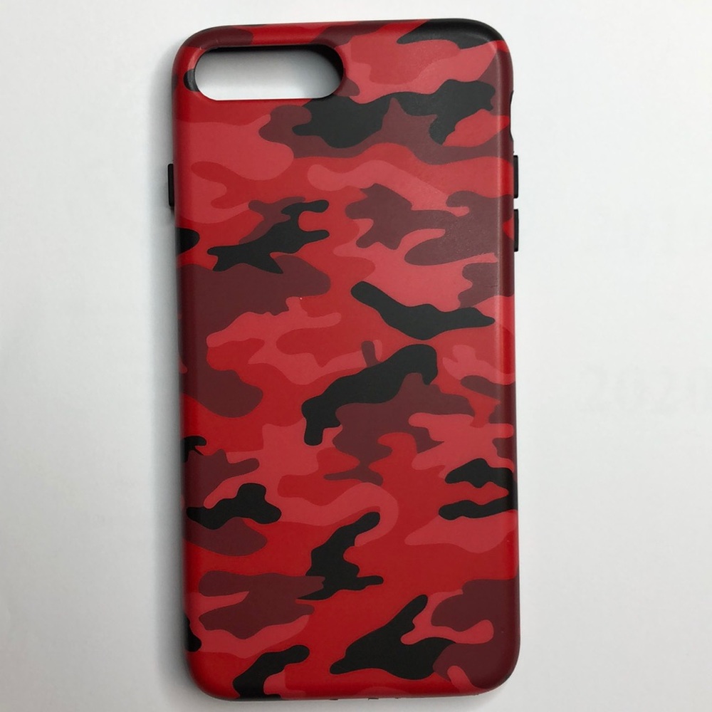 RED CAMOUFLAGE IPHONE 7/8 PLUS CASE